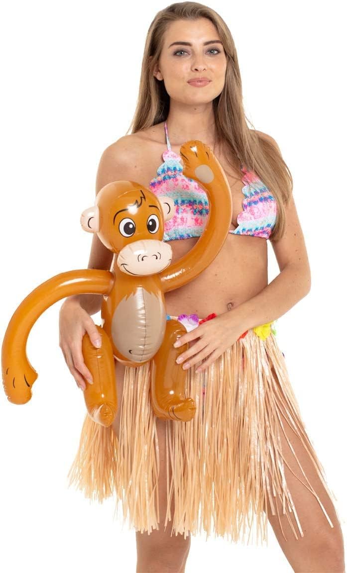 8 Stück aufblasbares Palmen Kokosnussbaum Set,Hawaii Strandspielzeug-Set inkl.Kokosnussbaum Banane F