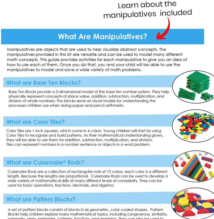 Learning Resources Homeschooling-Greifobjekte-Set, Altersstufen 5-7, Mathematik-Unterrichtsset für H