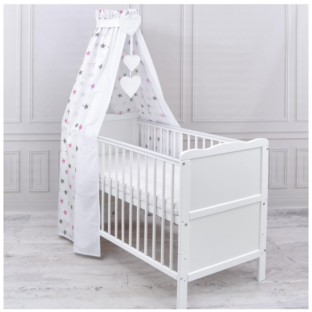 Generisch Baby Delux Babybett Himmel Betthimmel Baumwolle Baldachin für Babybett Kinderbett Wiege St
