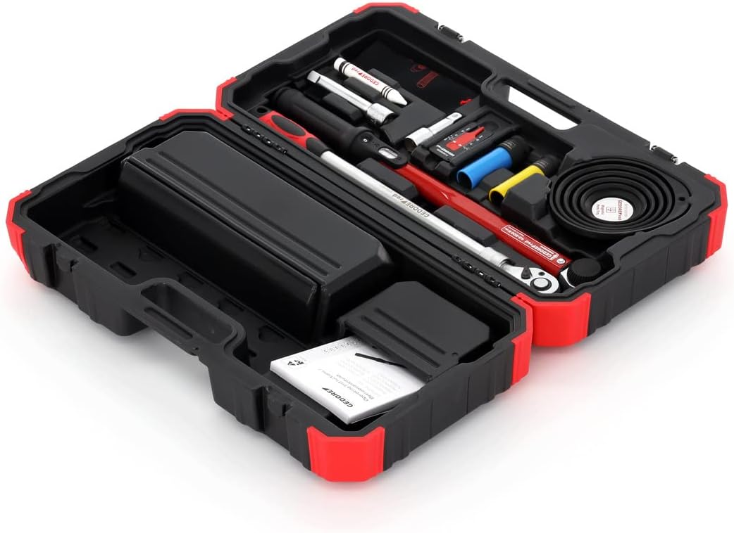 GEDORE red Rad-Montage-Set, Set 11-teilig, gefüllt, Werkzeug für KFZ-Handwerker, im Kunststoffkoffer