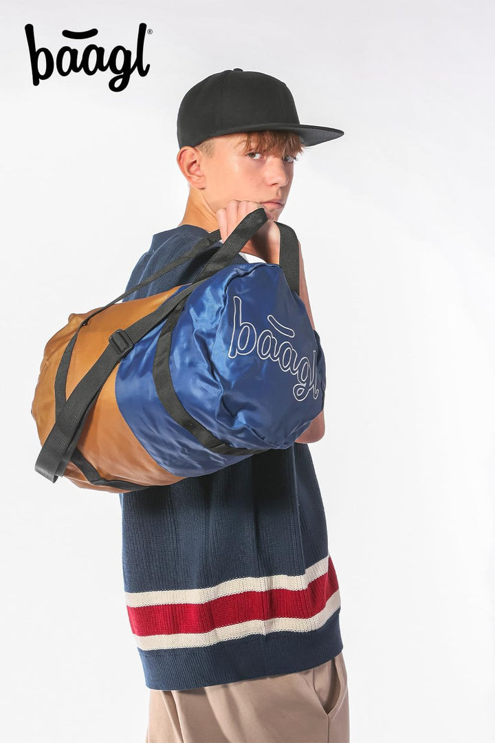 Baagl Sporttasche Kinder Mädchen Teenager Faltbare Reisetasche 22 l - Duo | Diese Schwimmtasche für