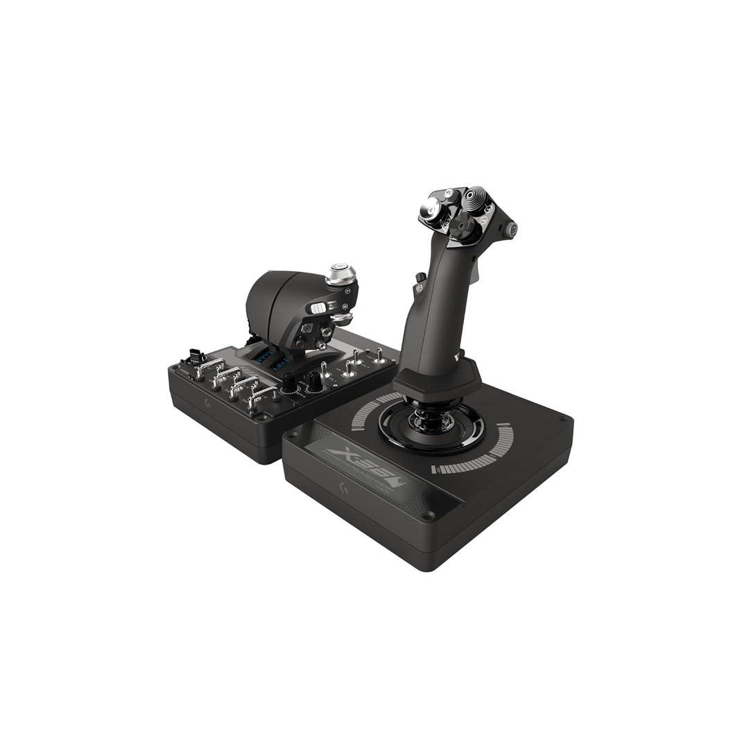 Logitech G X56 H.O.T.A.S. Schubregler & Stick-Controller für Weltraum-Simulationen, 6 Freiheitsgrade