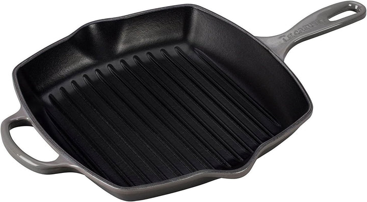 Le Creuset Signature Gusseisen-Grillpfanne, Quadratisch, 26 cm, Für alle Herdarten inkl. Induktion g