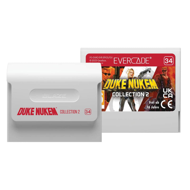 Blaze Evercade Red Cart 34 â€“ Duke Nukem Col. 2