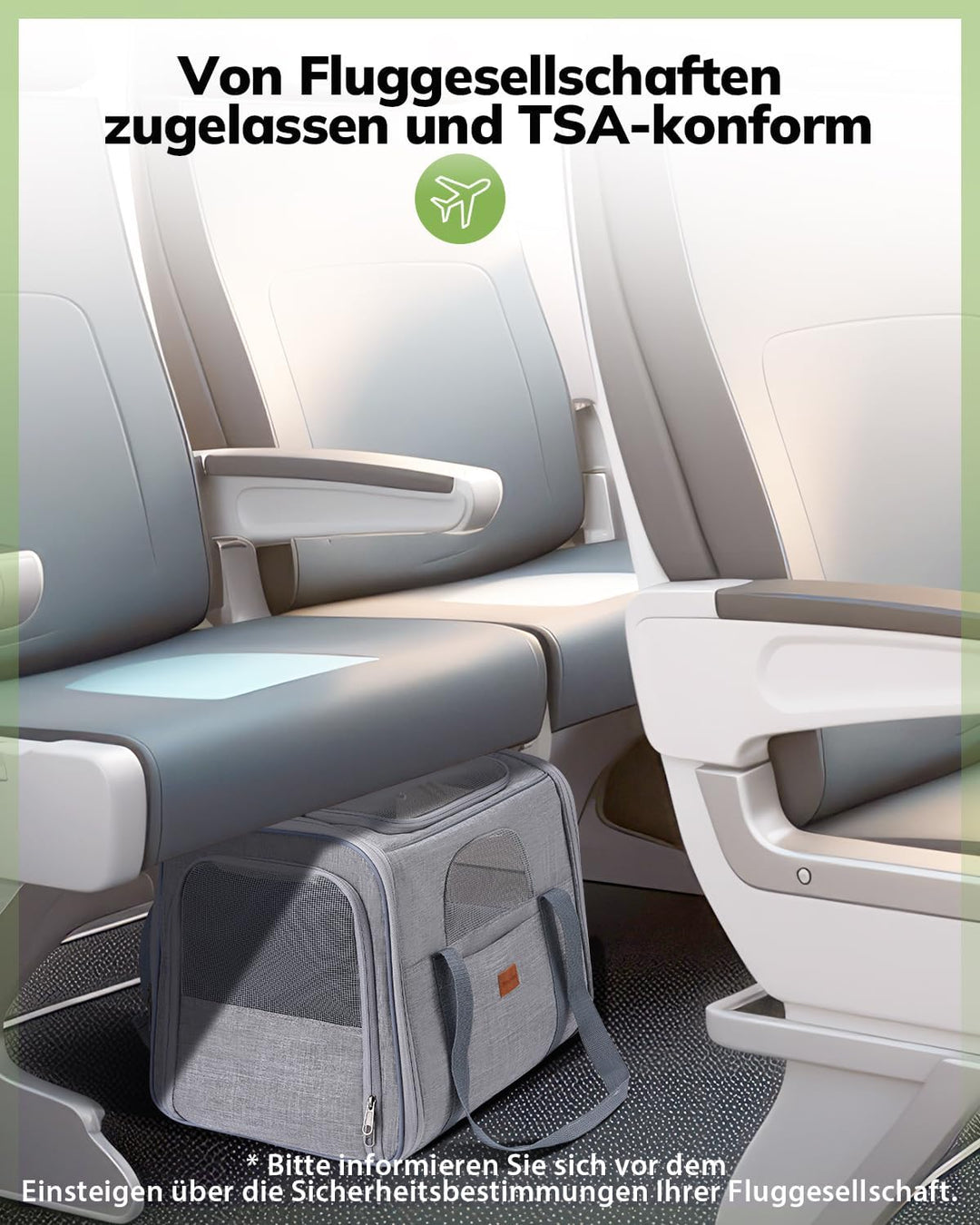 Morpilot Katzentransportbox für grosse Katzen und Welpen bis 7kg, Katzenbox Hundetasche mit Sicherhe