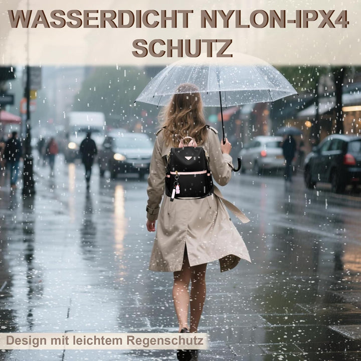 Leathario Damen Rucksack klein，Rucksack Anti Diebstahl，Rusack für Mädchen Und Fraun，Cityrucksack Mod