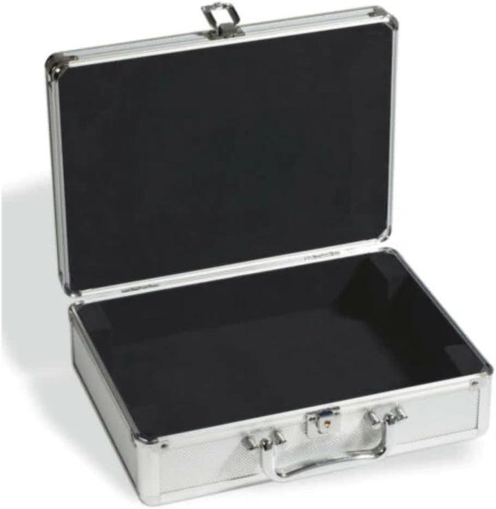 Leuchtturm 311927 Münzkoffer Cargo S 6 - ohne Tableaus - Format: 292 x 97 x 213 mm - Silber