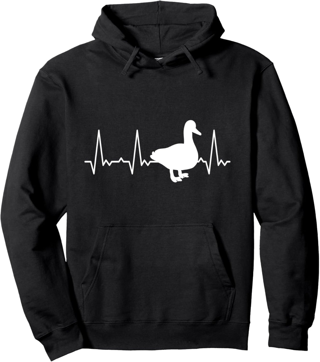 Herzschlag Ente Pullover Hoodie