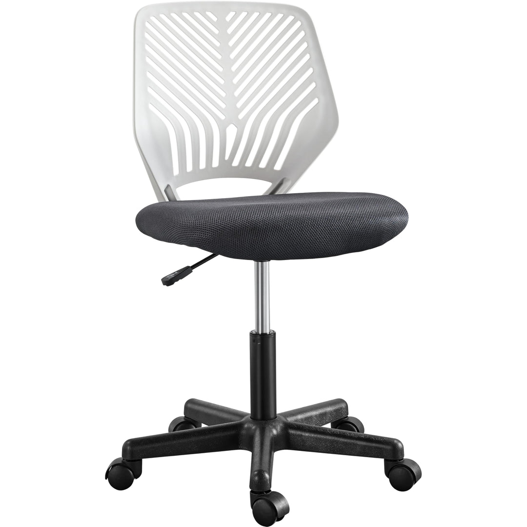 Yaheetech Bürostuhl Ergonomisch Schreibtischstuhl ohne Armlehnen Drehstuhl mit Rücklehne Arbeitsstuh
