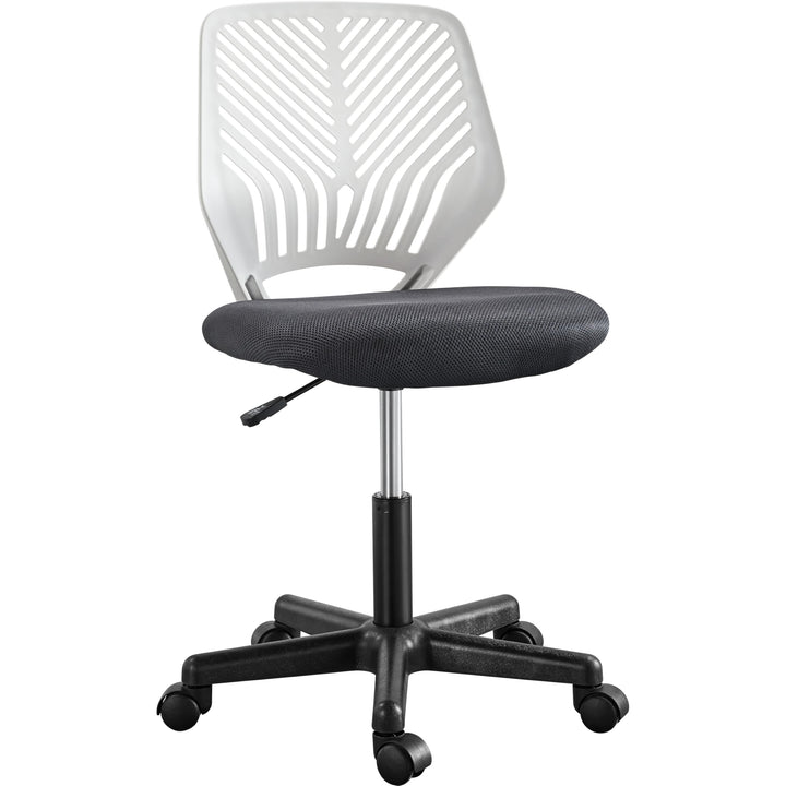 Yaheetech Bürostuhl Ergonomisch Schreibtischstuhl ohne Armlehnen Drehstuhl mit Rücklehne Arbeitsstuh