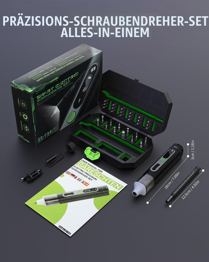 Elektrischer Schraubendreher, 36 in 1 Mini Electric Screwdriver set, Akku Schraubendreher set mit H4