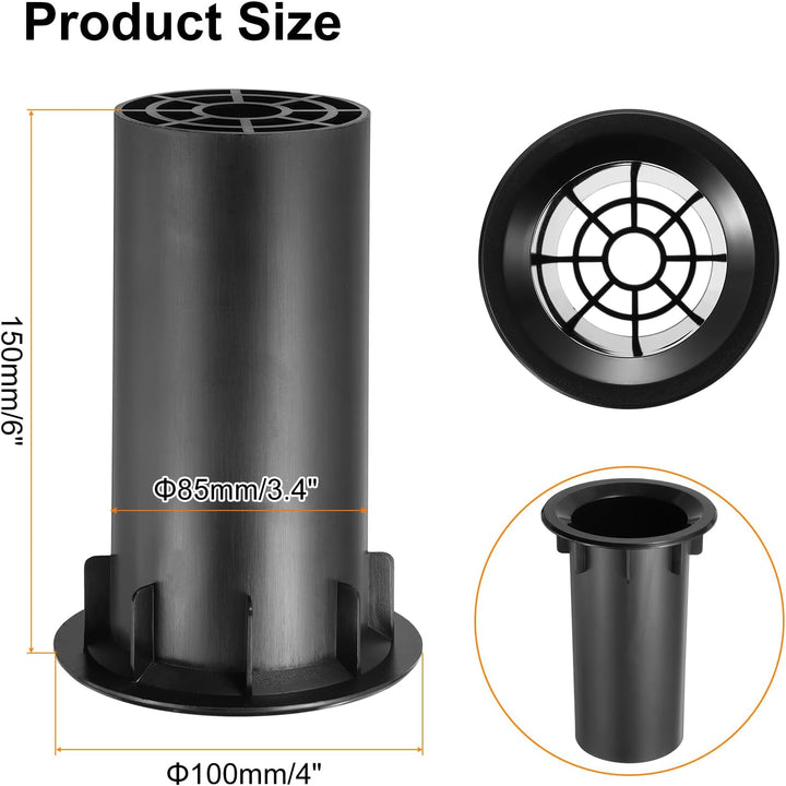 QUARKZMAN 3 Stück Lautsprechergehäuse Bassreflexrohr 85 x 100 mm Lautsprecher Portrohr für Bassrefle
