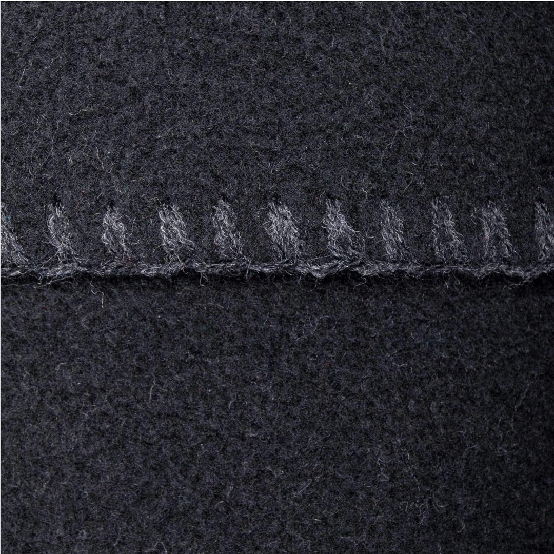 Soft-Fleece-Kissenbezug – Polarfleece mit Häkelstich – weiche, hochwertige Sofa-Kissenhülle – 50x50