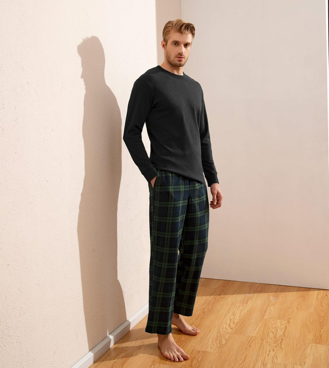 LAPASA Herren Pyjama-Set Schlafanzugset (Extra Warm Flecce Set M129, Wärmer Flanell Set M95, Warm Fl