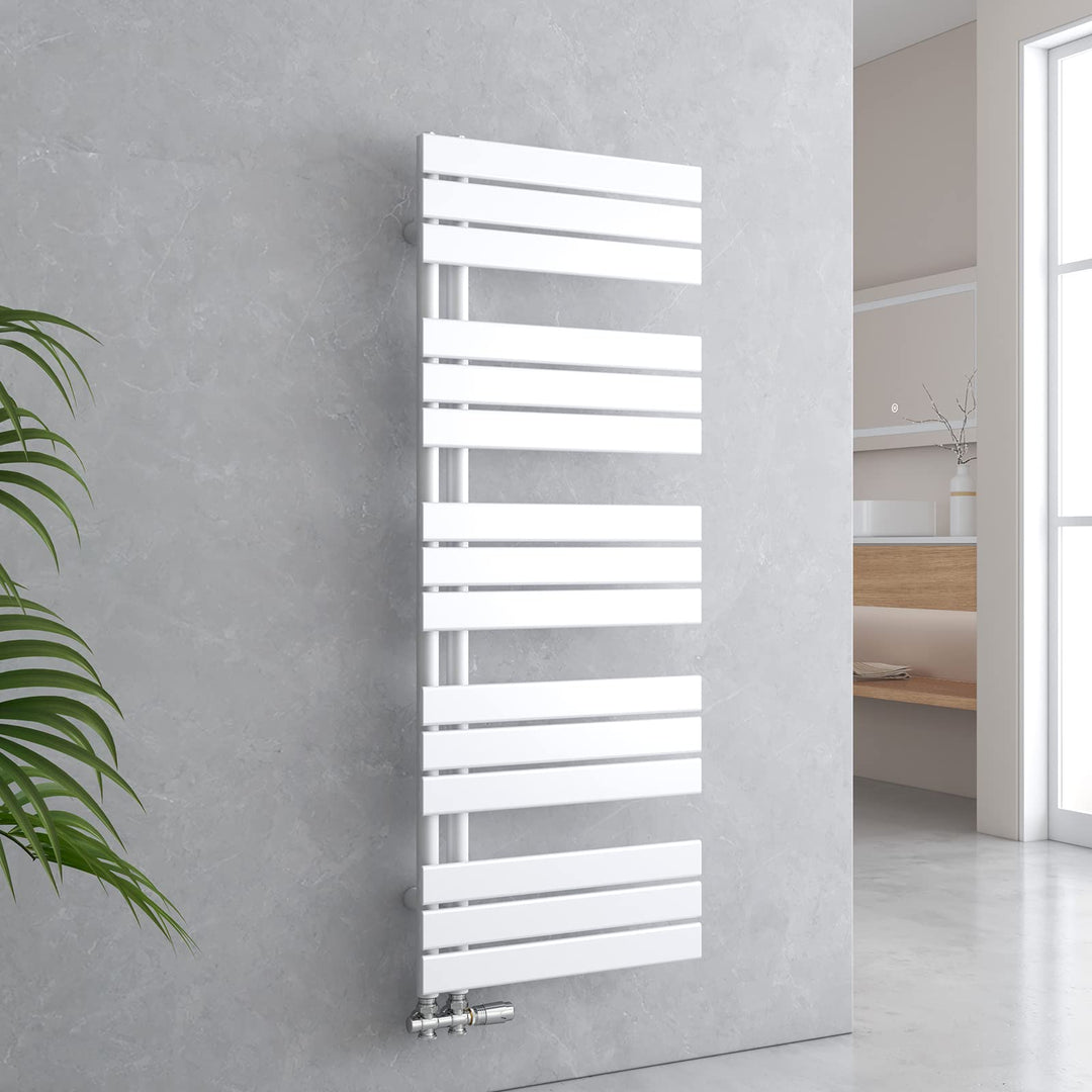 EMKE Badheizkörper Handtuchhalter 1320x500 mm, Handtuchheizkörper Seitenanschlusss Flach Handtuchwär