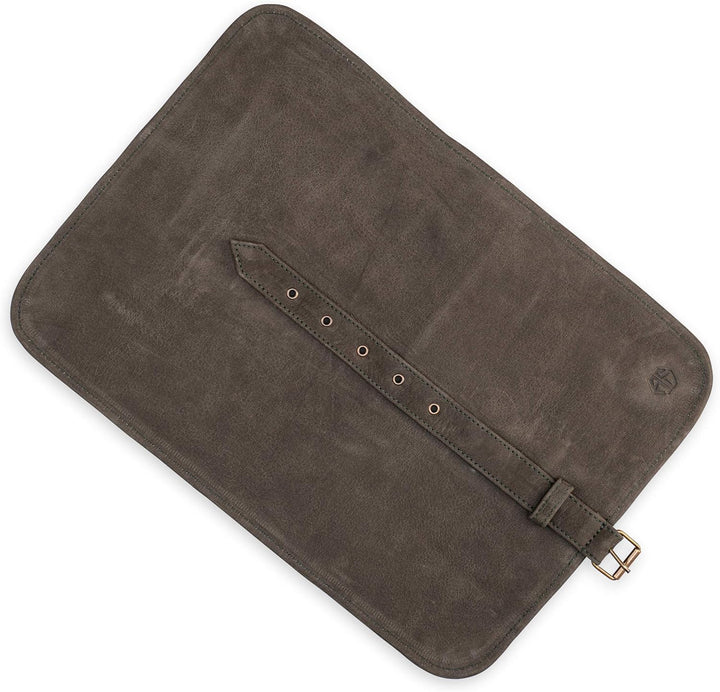 Angus Stoke Messertasche Leder für Köche - Echt-Leder Kochmesserrolle – Messer Tasche verschliessbar