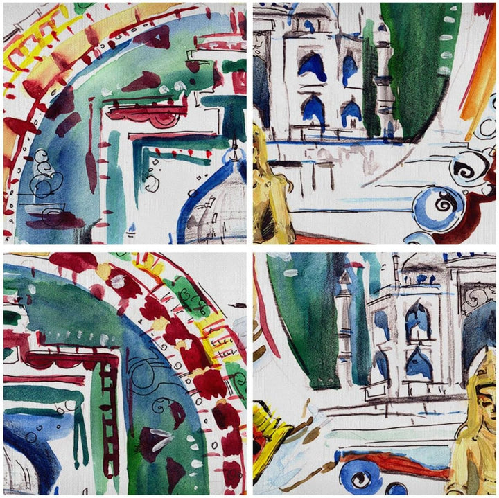 Bilder auf Leinwand Elefanten Indien Religion Kultur Leinwandbild 70x50cm Wandbilder Dekoration Wohn