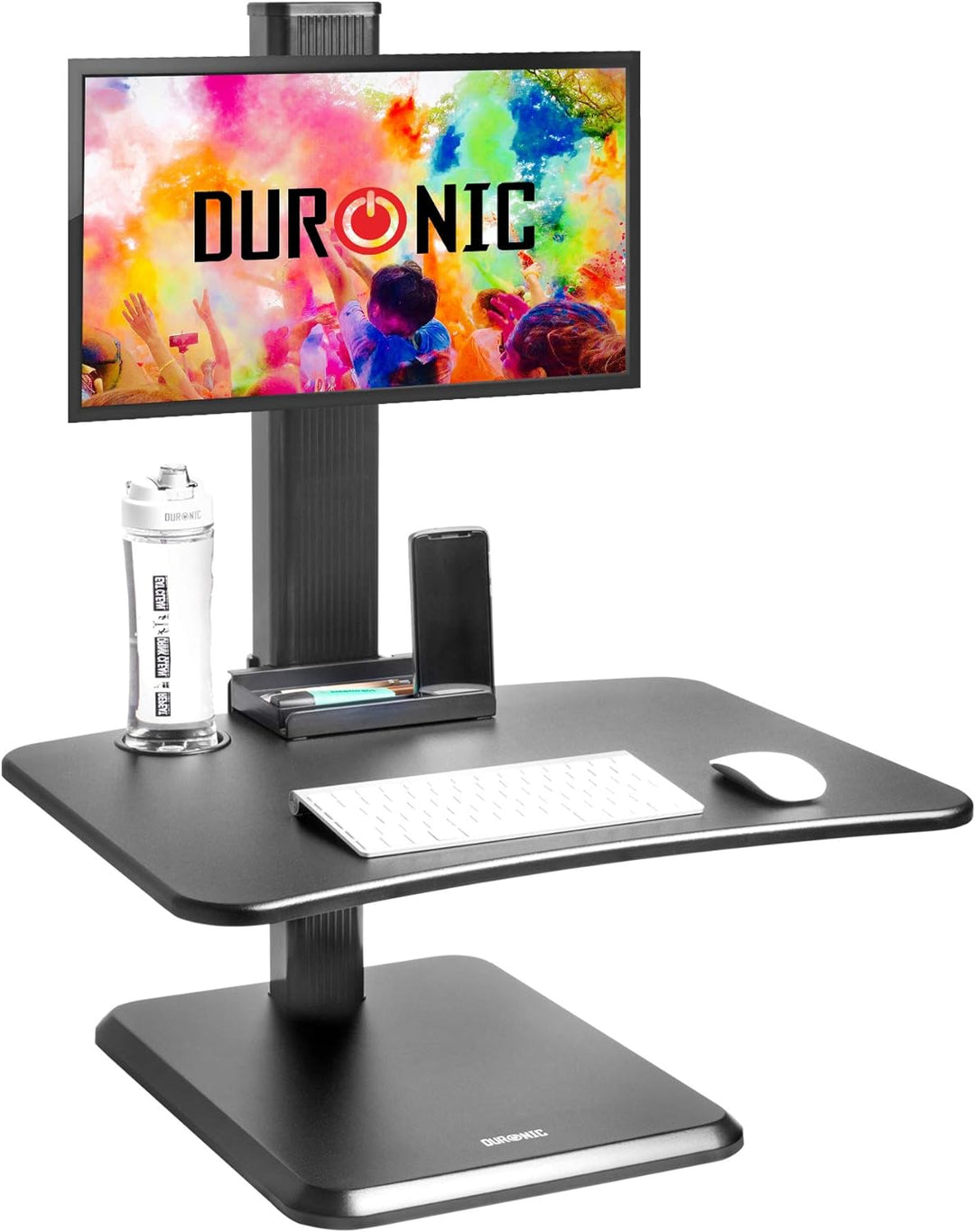 Duronic DM05D14 Schreibtischaufsatz mit Monitorhalterung | Computertisch 65 x 51 cm | Workstation hö