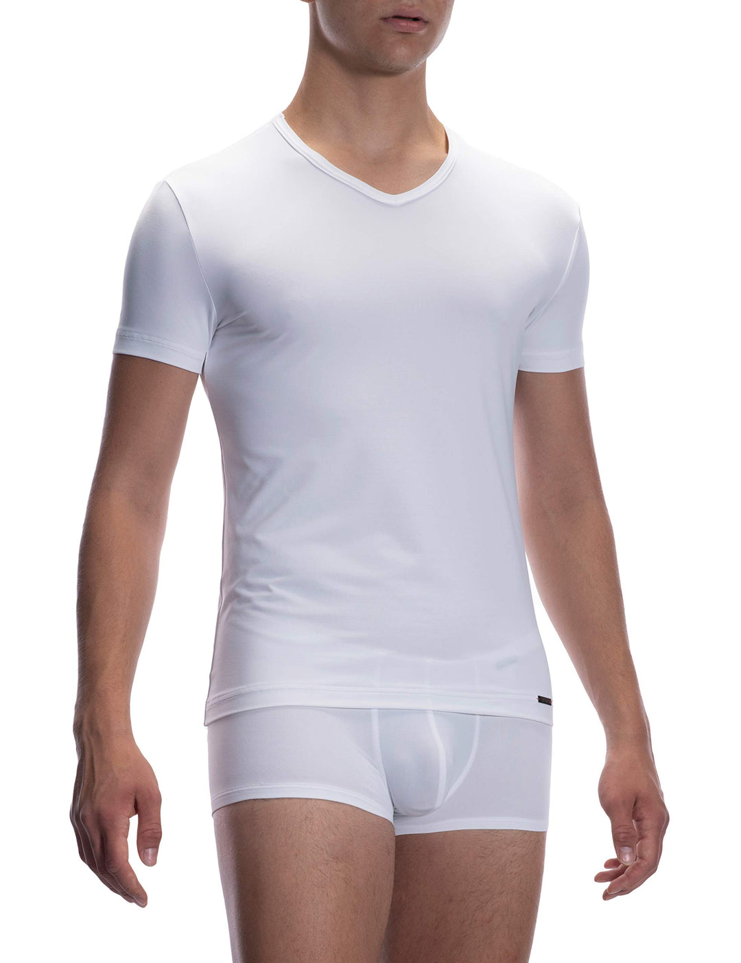 Olaf Benz Herren V-Neck (Regular) T-Shirt S Weiss, S Weiss