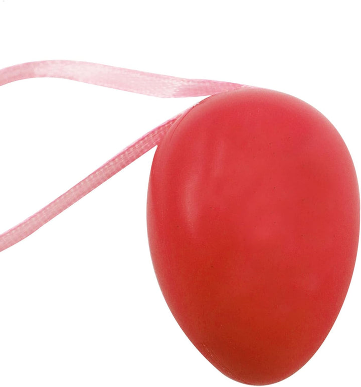 com-four® 60x Ostereier zum Aufhängen - Osterdeko in 5 kräftigen Farben - Deko Ostereier - Grösse: 6
