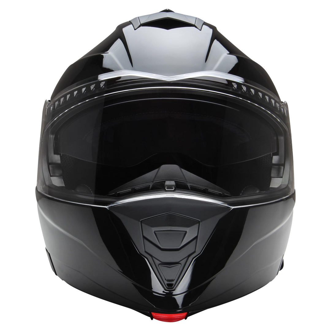Klapphelm, Integralhelm mit Sonnenvisier von CMX Spacer schwarz glänzen in den Grössen M