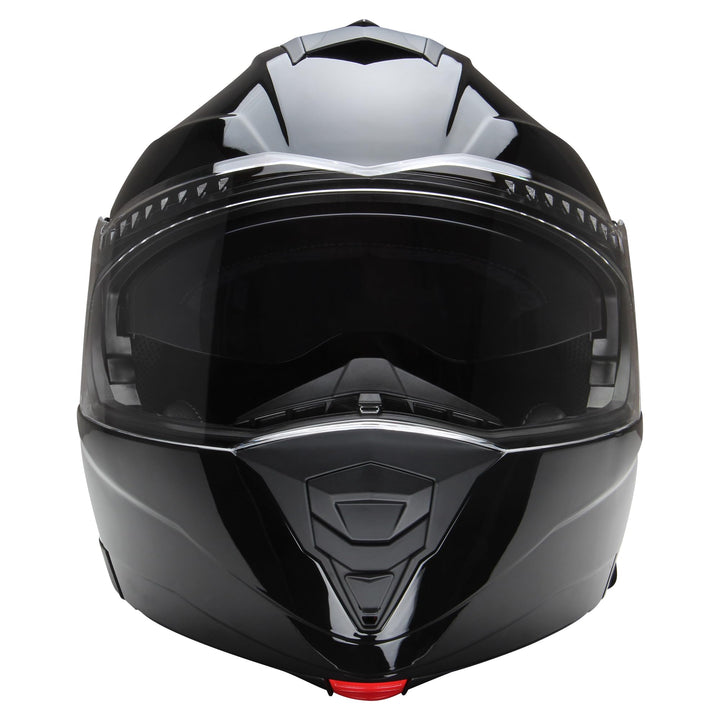 Klapphelm, Integralhelm mit Sonnenvisier von CMX Spacer schwarz glänzen in den Grössen M
