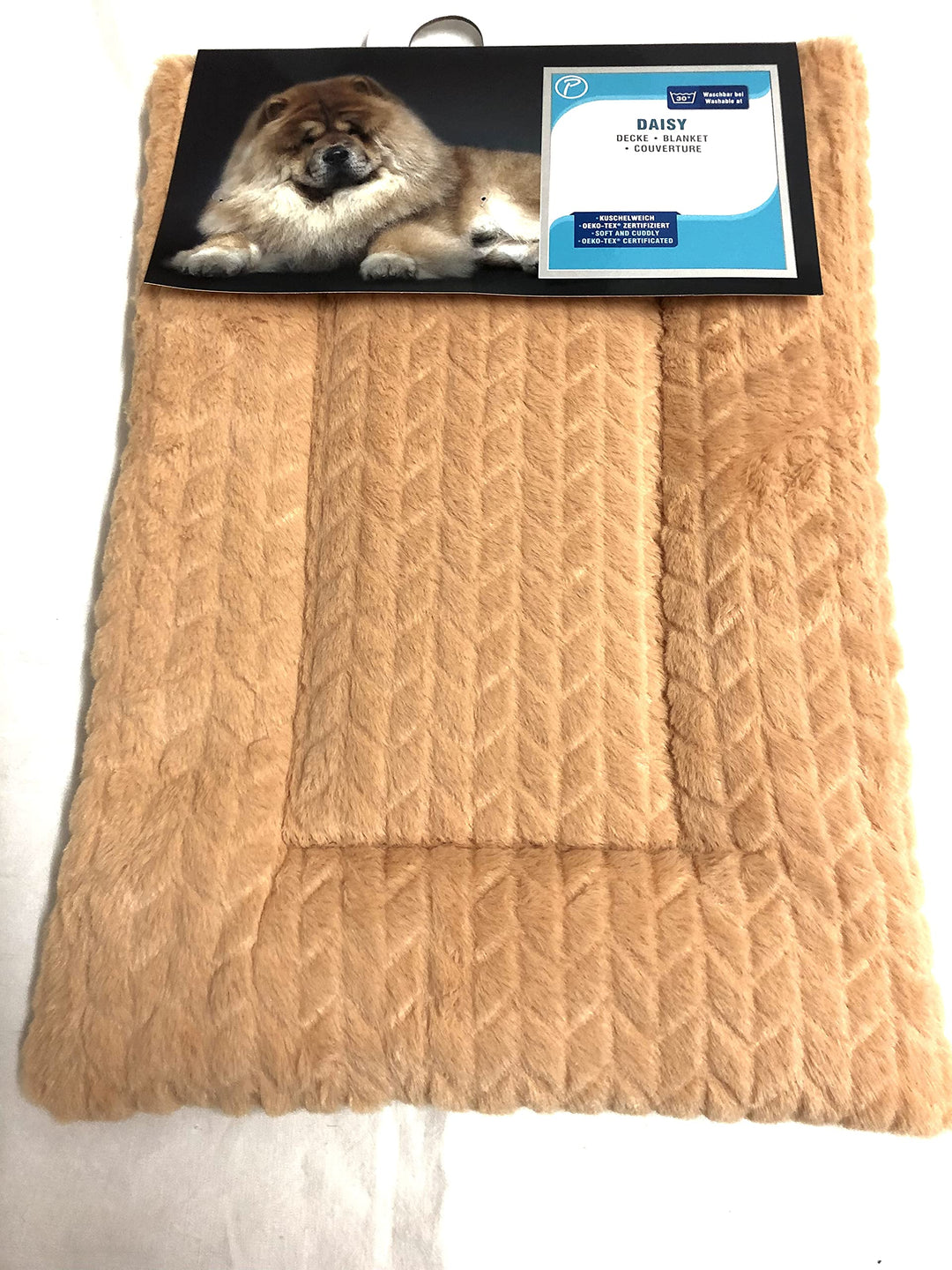 Petlando Kuschelweich-Decke Daisy beige XS 50x35x4 cm