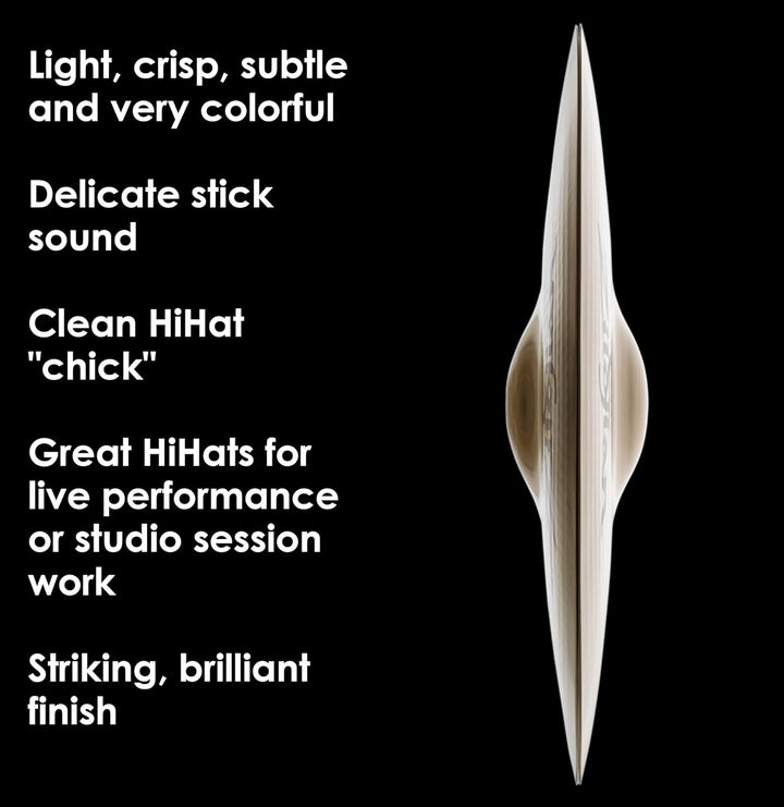 Zildjian A Custom Series - 14" Hi-Hat Cymbals - Pair - Brilliant finish 14 Zoll, 14 Zoll
