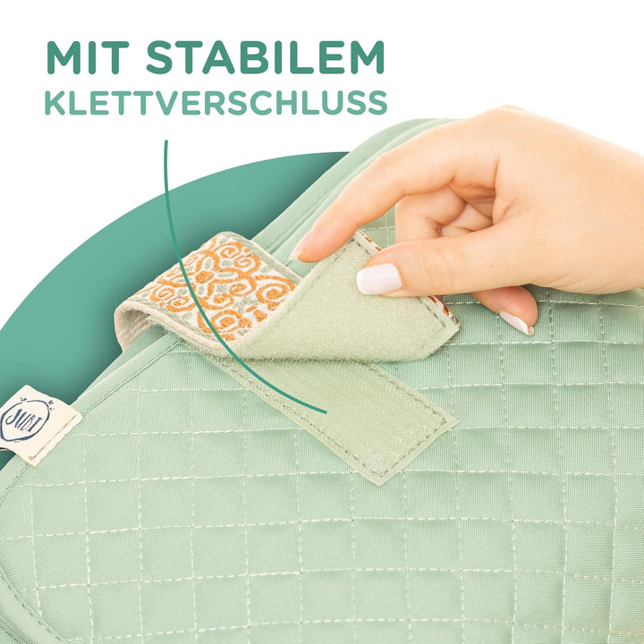 Jubi® Mint Windeltasche gesteppt mit Wickelunterlage für unterwegs mit extra viel Platz - Kleine Wic