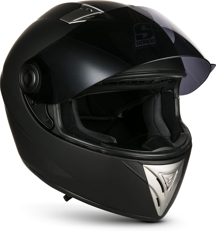 Soxon® ST-550 „Fighter“ · Integral-Helm · Full-Face Motorrad-Helm Roller-Helm Scooter-Helm Cruiser S