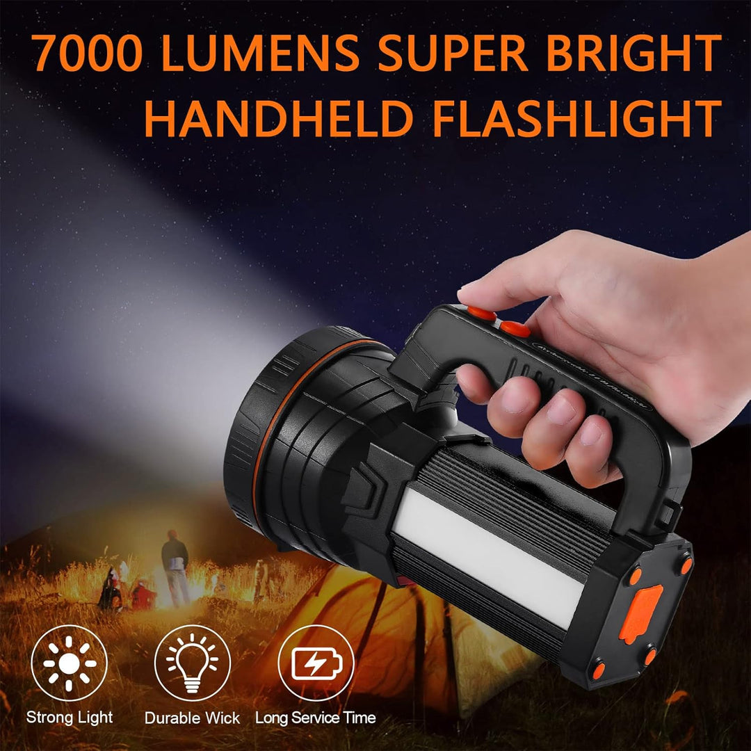 AF-WAN LED Handscheinwerfer 7000 Lumens,LED Taschenlampe,Wiederaufladbare CREE Led Handscheinwerfer