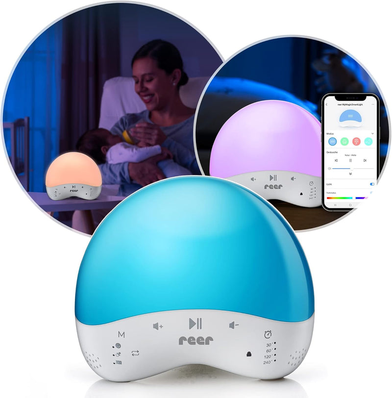 Reer MyMagicSmartLight smartes Nachtlicht, 16 Mio Farben, Musikfunktion, steuerbar über Alexa, per A