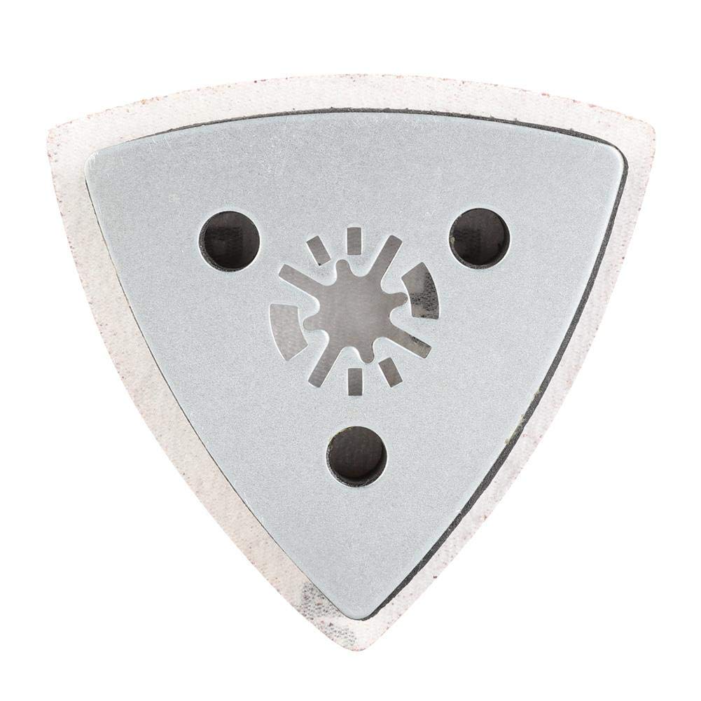 Sandpapiere, 100pcs 80mm dreieckiges Schleifpapier +1 Sand Pad für Bosch Fein oszillierende Multi-To