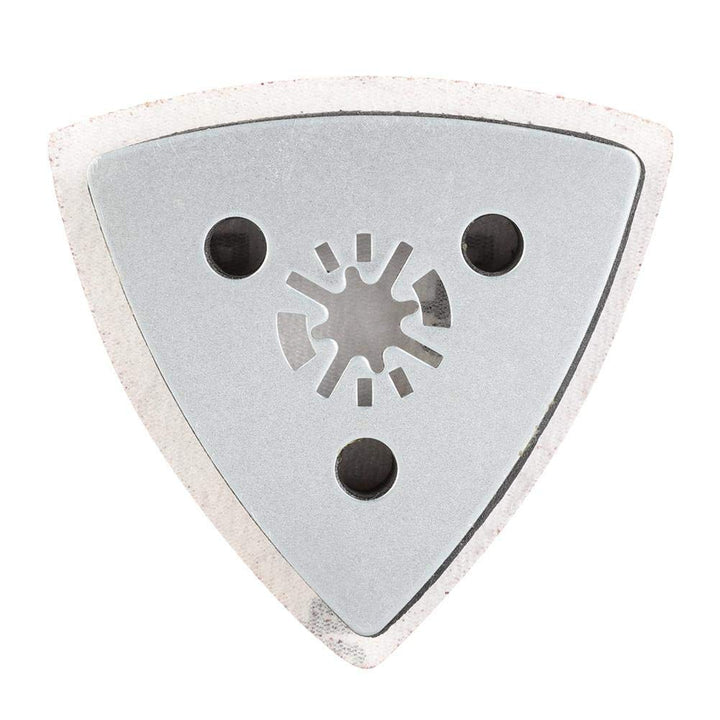 Sandpapiere, 100pcs 80mm dreieckiges Schleifpapier +1 Sand Pad für Bosch Fein oszillierende Multi-To