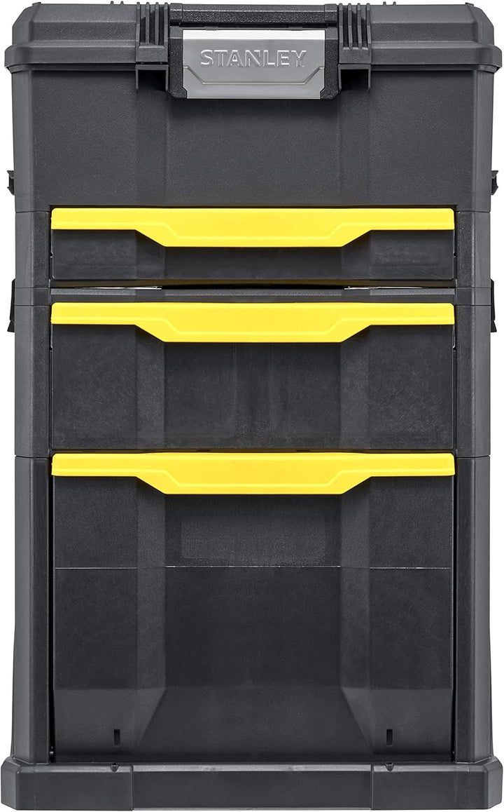 Stanley Rollende Werkstatt (77,8 x 48,8 x 34,8 cm, 2-in-1, modular aufgebaut, drei entnehmbare Werkz