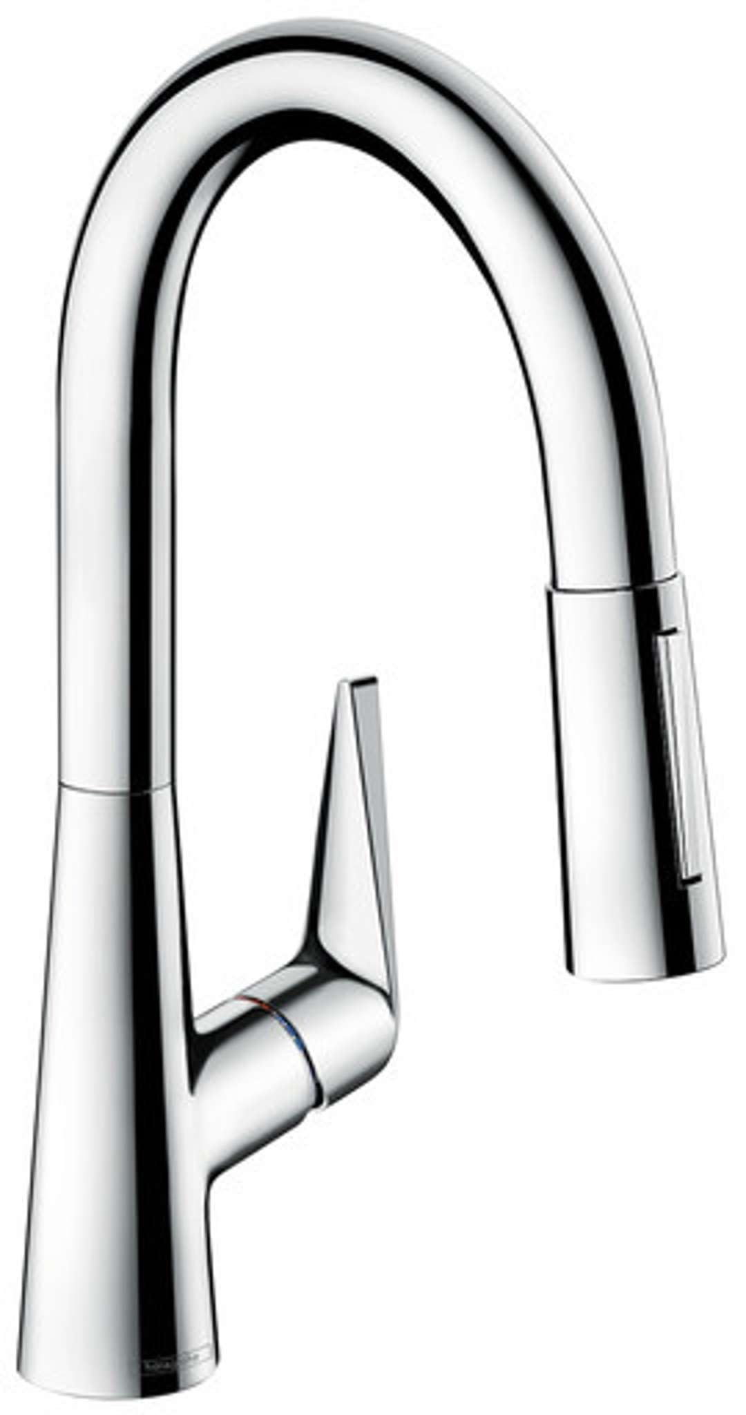 hansgrohe Talis S Einhebel-Küchenarmatur (Komfort-Höhe 160 mm, mit Ausziehbrause und Schlauchbox) Ch