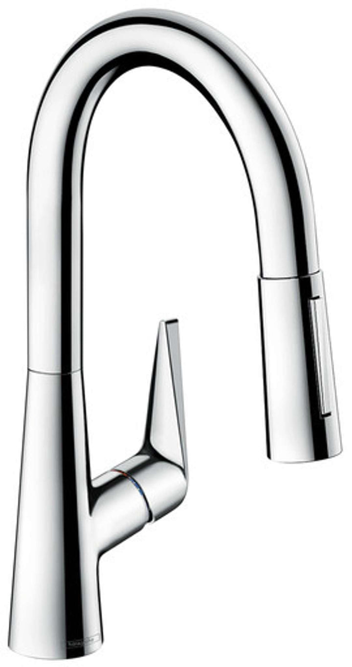 hansgrohe Talis S Einhebel-Küchenarmatur (Komfort-Höhe 160 mm, mit Ausziehbrause und Schlauchbox) Ch