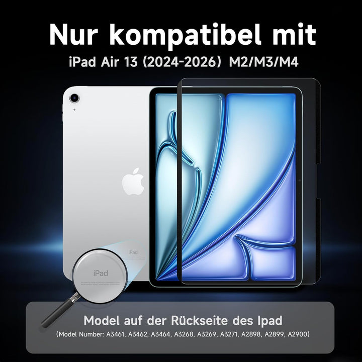 IPROKKO [2 Stück Like Paper Folie kompatibel für iPad Air 6.Generation 13 Zoll M2 2024, Matte Schutz