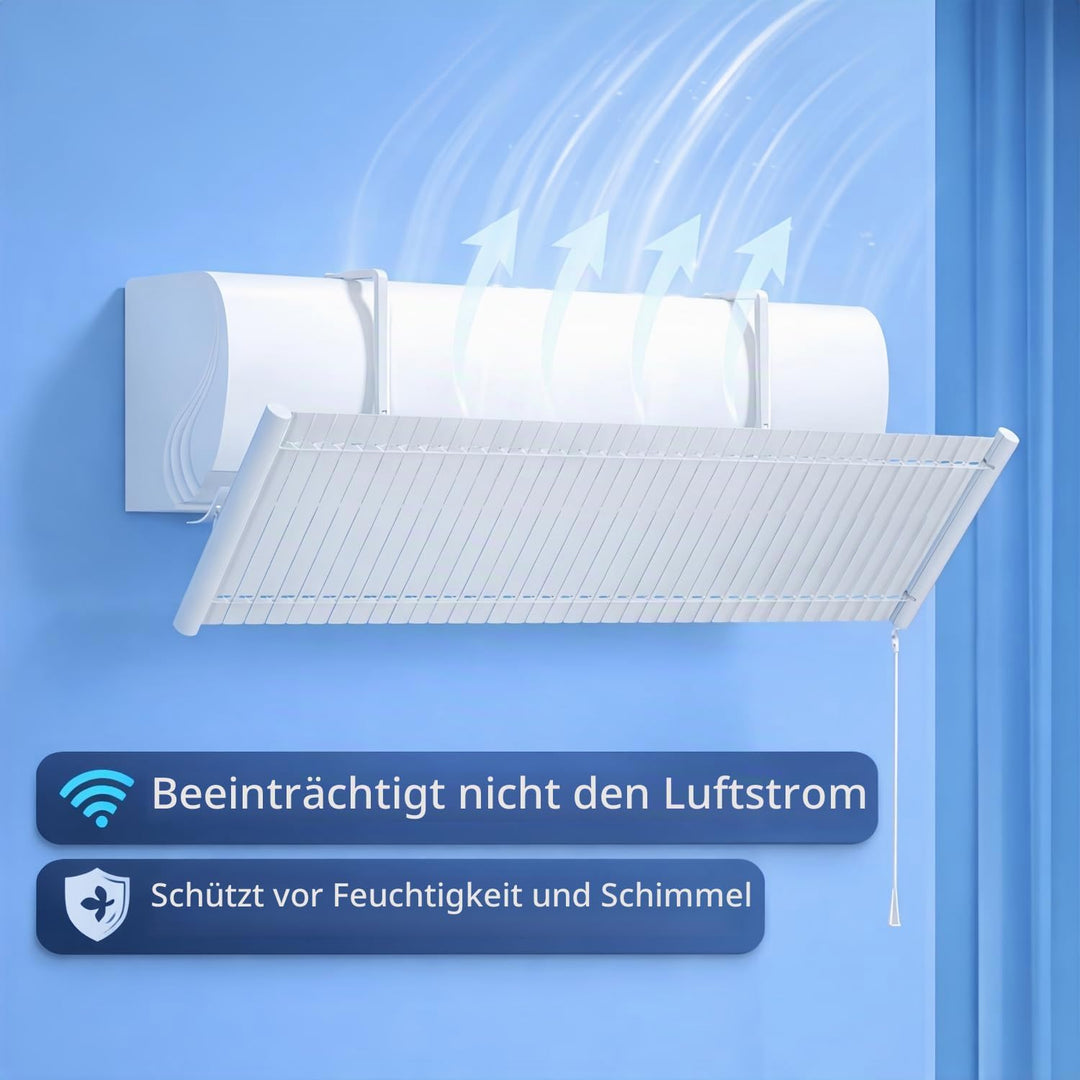 Windabweiser für Klimaanlage, einstellbar, Metall, Universal-Klimaanlage, für Haus/Büro, schwangere