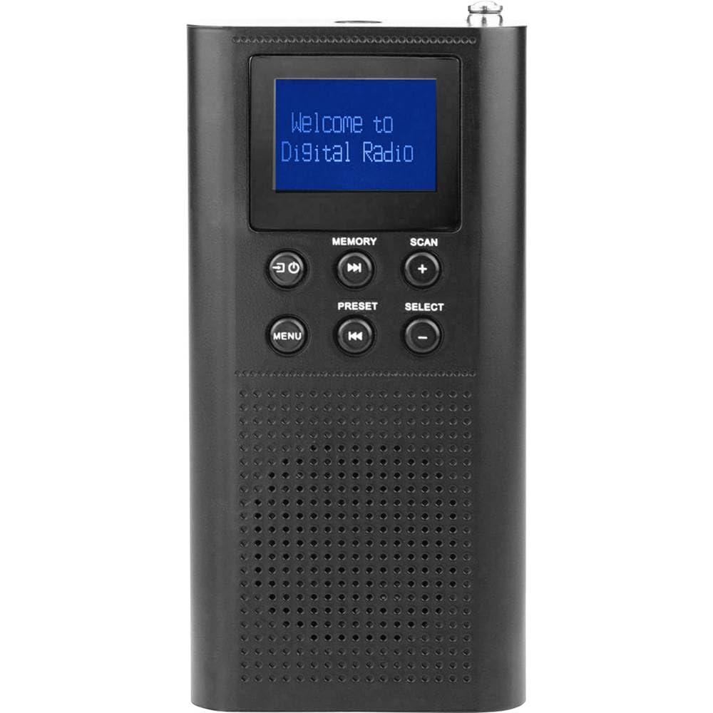Roadstar Mobiles DAB DAB+ UKW-Radio (LCD-Display, Taschenradio), schwarz TRA-70