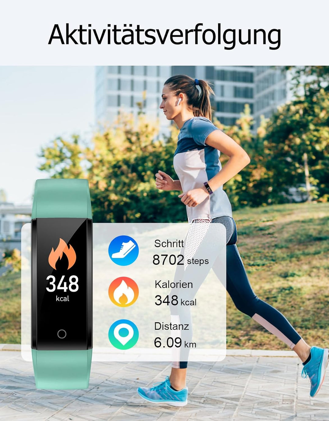 GRV Schrittzähler Uhr Ohne Bluetooth/App/Handy für Damen und Heren,Kinder Fitness Tracker Fitnessuhr