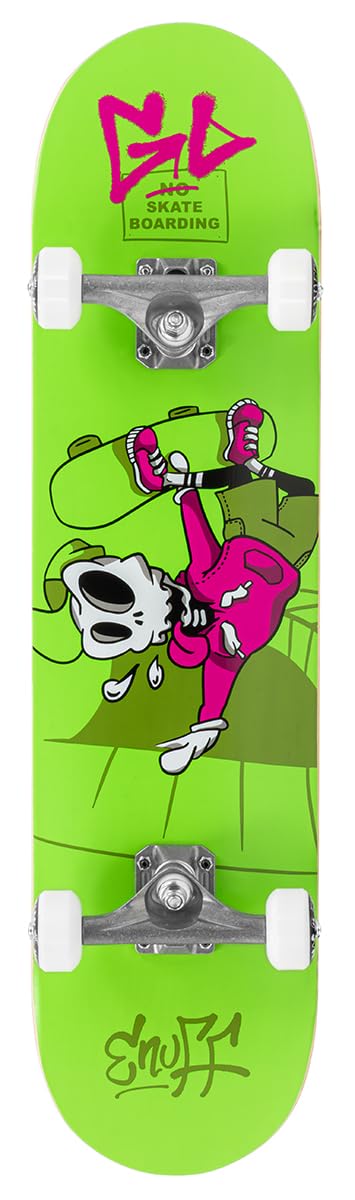 Enuff Skateboards Skully Complete Skateboard 7.75 " Grün (Green), 7.75 " Grün (Green)