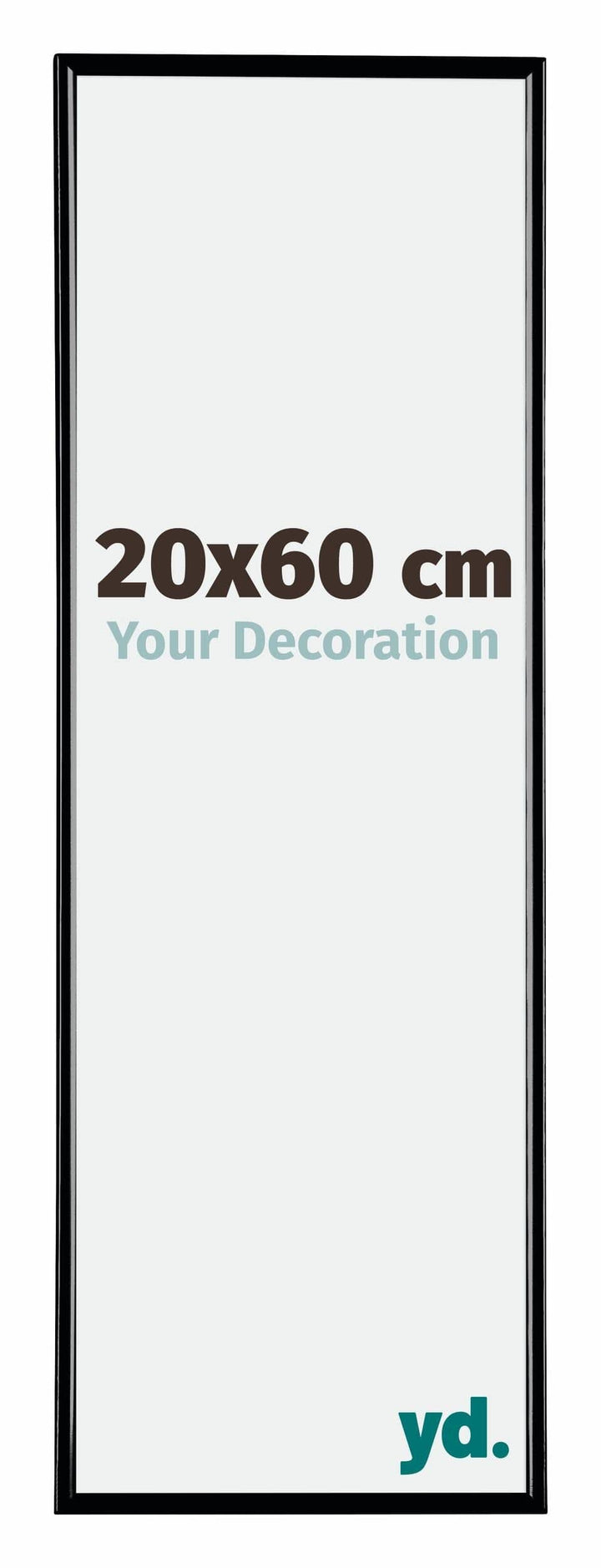yd. Your Decoration - Bilderrahmen 20x60 cm - Bilderrahmen aus Kunststoff mit Acrylglas - Antireflex