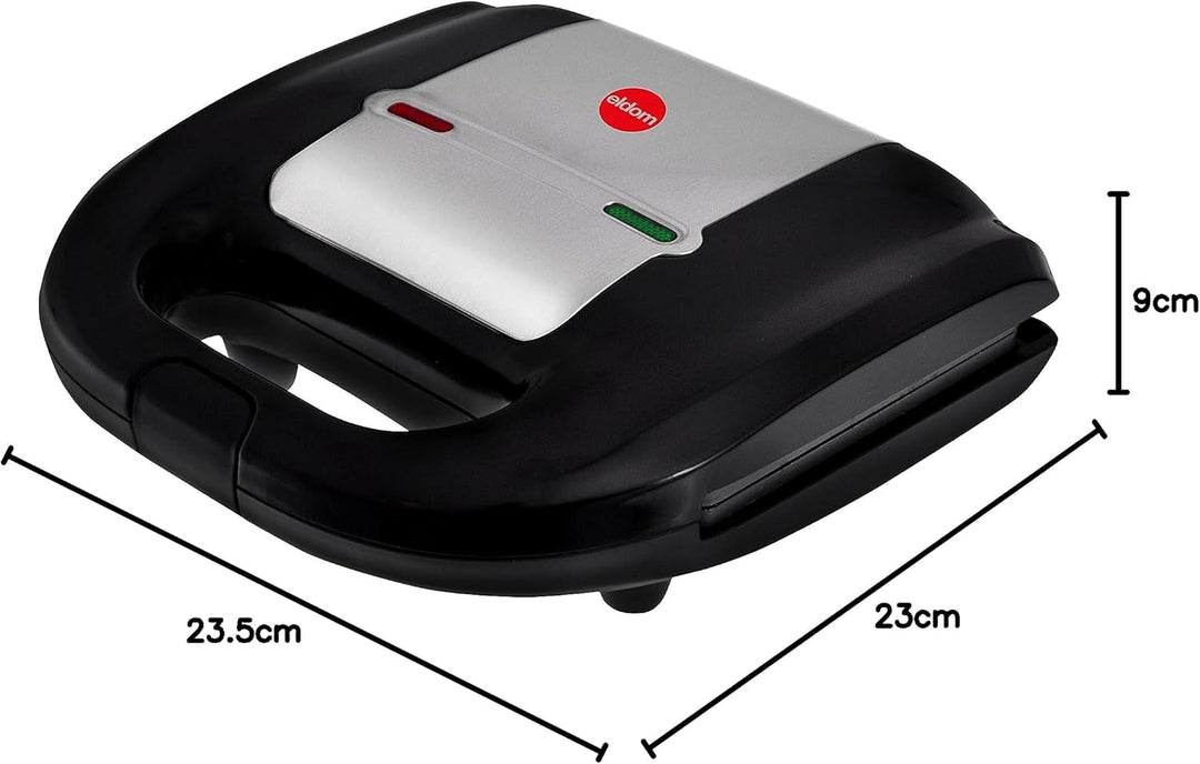 eldom ST11 Ruddy Duo Sandwichmaker | Sandwichgrill für dreieckige Toasts | mit Anti-Haft-Beschichtun