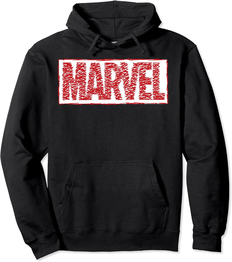 Marvel Text Scribble Logo Pullover Hoodie