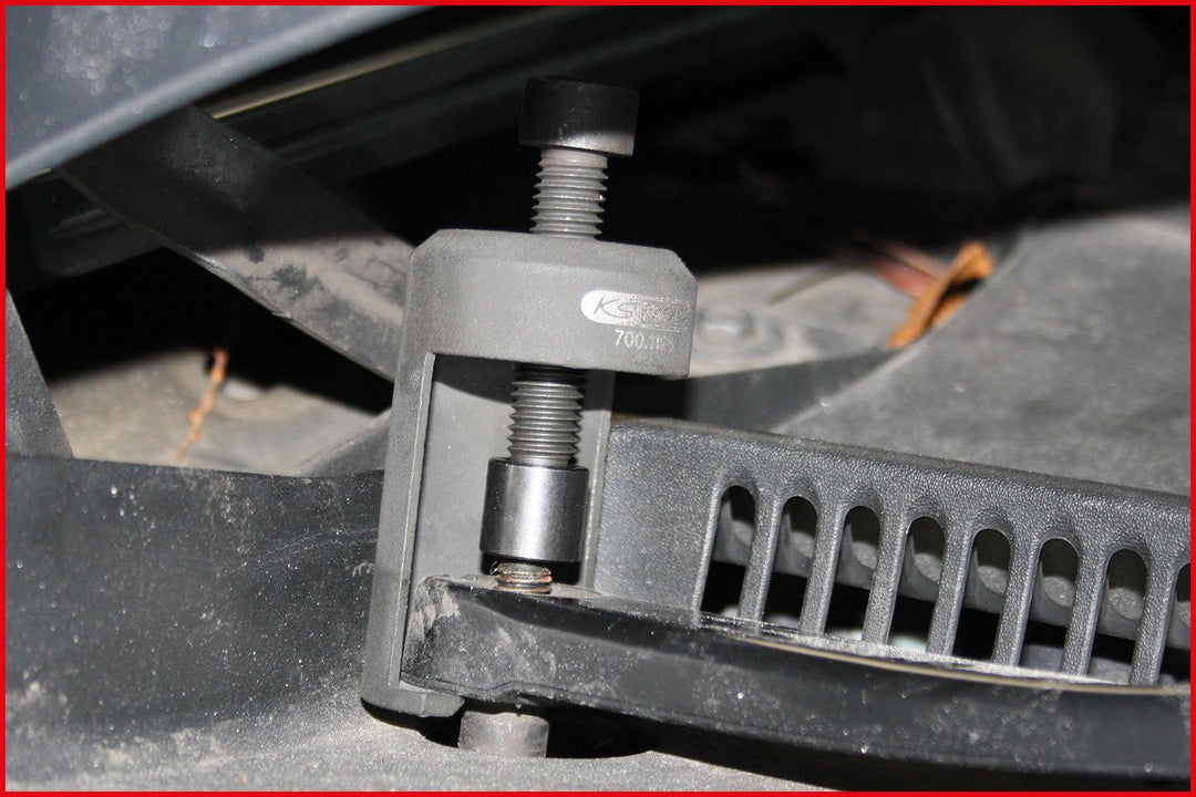 KS Tools 7001198 Universal Scheibenwischerarm Abzieher mit Abziehgabel, Schwarz