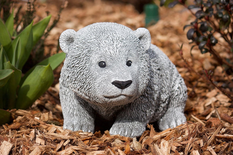 stoneandstyle Steinfigur Bär Bärchen, Frost- und wetterfest bis -30°C, massiver Steinguss