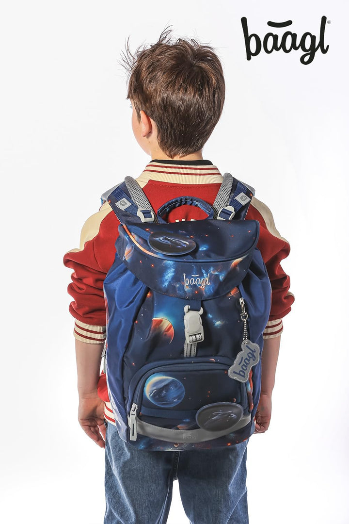 Baagl Schulranzen für 1. Klasse Jungen, Airy Schulrucksack, Ultraleicht Schule Tasche Kinder, Schult