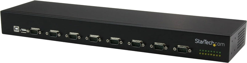 StarTech.com 8 Port USB auf Seriell Adapter Hub, USB auf RS232 Port Adapter mit Daisy Chain, Rackmon