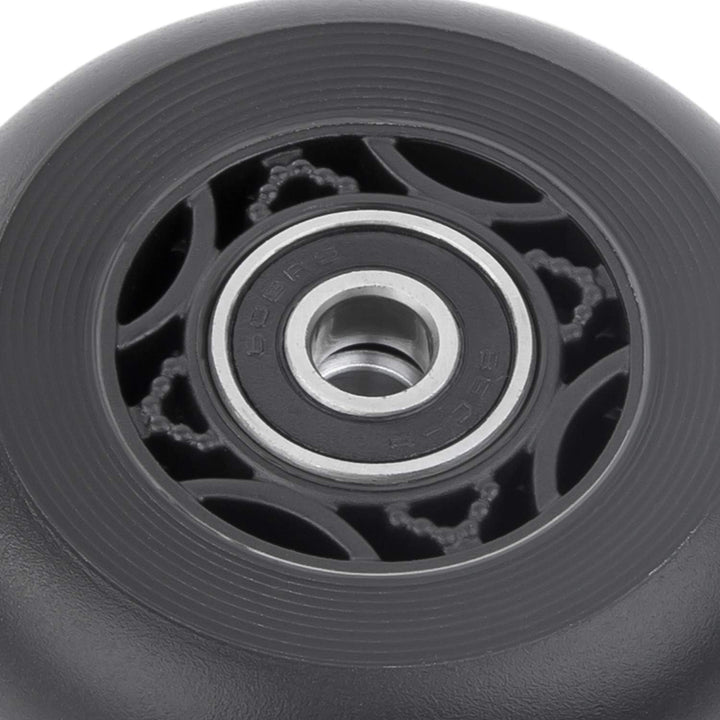 AOWISH Inline-Skate-Rollen 85A (8 Stück) Kinder Einsteiger Roller Ersatzrad Schwarz, schwarz